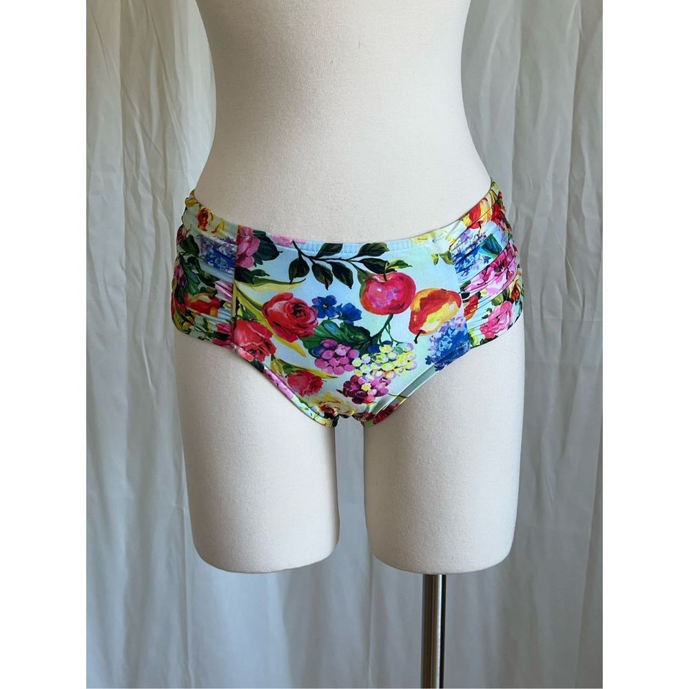 Seafolly Women's Multi-Color Floral Print Swimwear Bottom Size 8